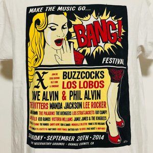 Buzzcocks X Los Lobos T Shirt Punk Rock Concert XL